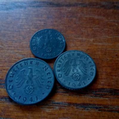 LOT 45 THREE WW II GERMAN COINS