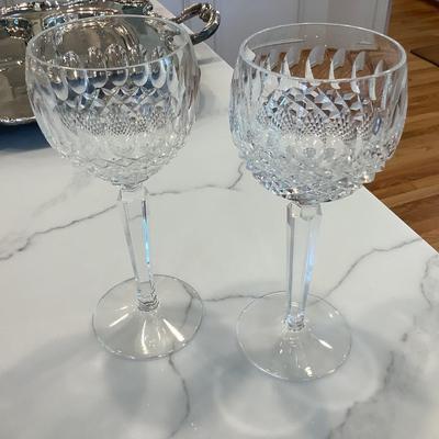 2-Waterford Crystal Stemware 8"H