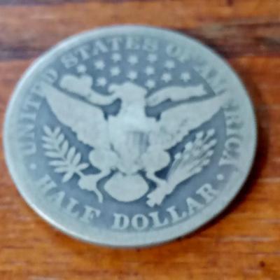 LOT 50 1907 BARBER HALF DOLLAR