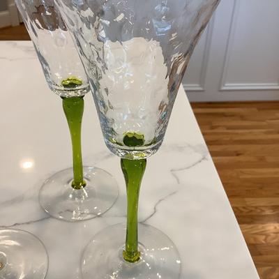 7- Colorful Stemware tall 11"H