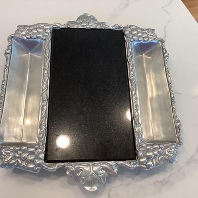 Cheeseboard-metal & granite 13" x 15"