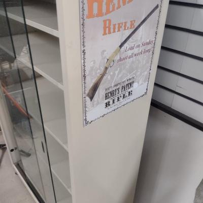 Commercial Retail Metal Case Display Cabinet on Casters
