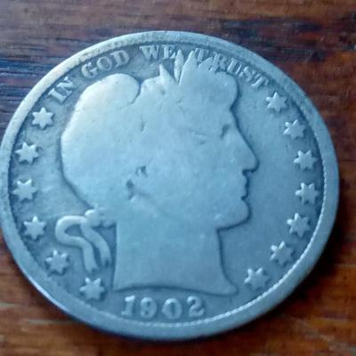 LOT 51 1902-S BARBER HEAD HALF DOLLAR