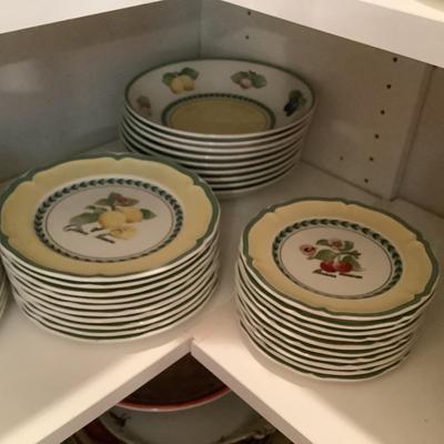 Villeroy & Boch French Garden-place settings, 55 pieces in this set