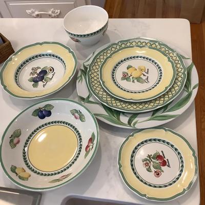 Villeroy & Boch French Garden-place settings, 55 pieces in this set