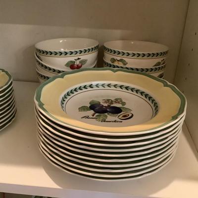 Villeroy & Boch French Garden-place settings, 55 pieces in this set