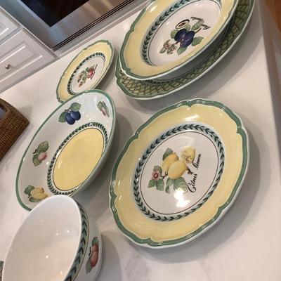 Villeroy & Boch French Garden-place settings, 55 pieces in this set