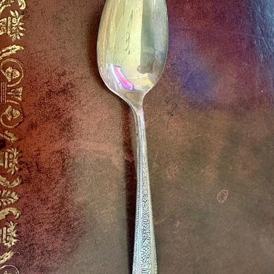Set of 2 Wallace Normandie Rose Sterling Silver spoons