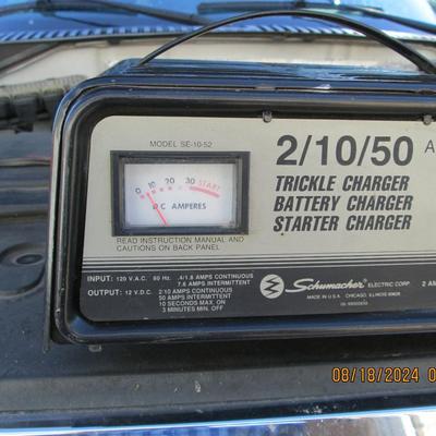 Schumacher 2/10/50 amp battery charger