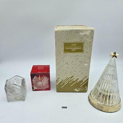 2 pc Avon crystal decor