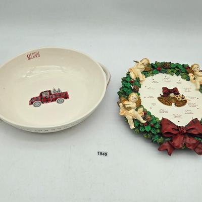 Holiday Clock Decor