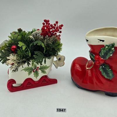 Christmas Boot & Sleigh