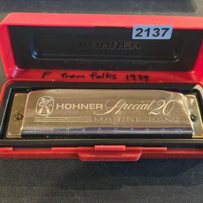 Hohner Harmonica in Case