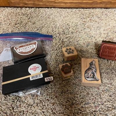 Wolf/paw print stamps