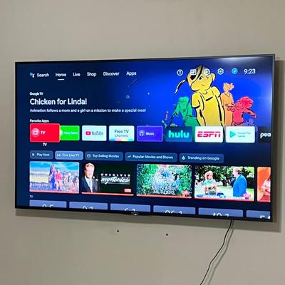 SONY ~ 65” Smart TV ~ *Photo shown has TV on Wall Mount