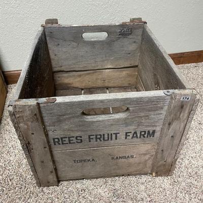 Rees fruit farm crate
