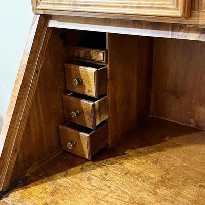 Custom Built ~ Vtg. Solid Wood Secretary