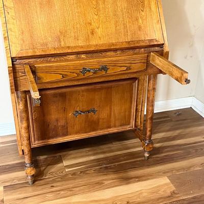 Custom Built ~ Vtg. Solid Wood Secretary