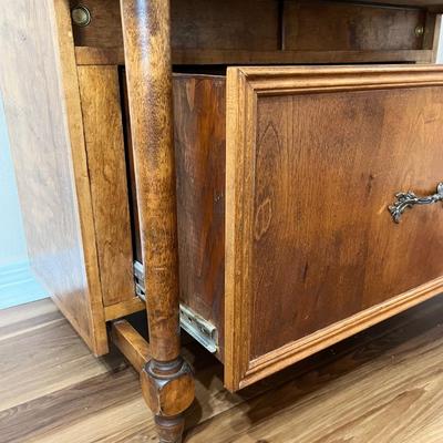 Custom Built ~ Vtg. Solid Wood Secretary