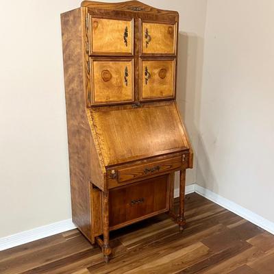 Custom Built ~ Vtg. Solid Wood Secretary