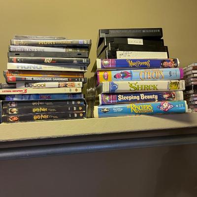 Kids closet top lot DVD, VHS & CD