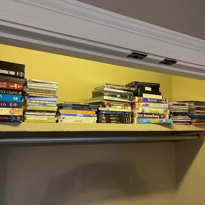 Kids closet top lot DVD, VHS & CD