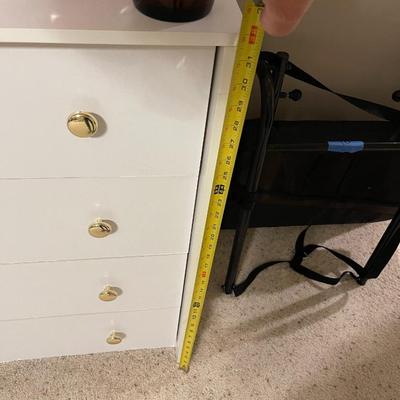 White chest of drawers