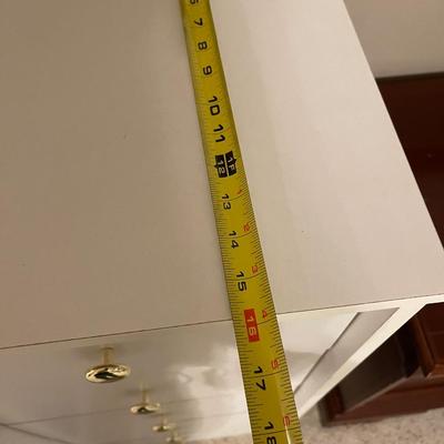 White tall chest of drawers
