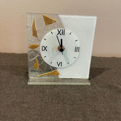 Modern glass clock
