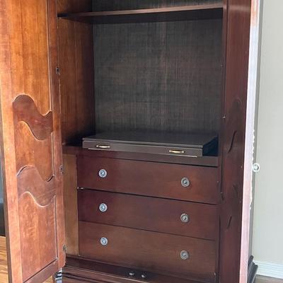 BARNHART ~ La Scala ~ Solid Wood Entertainment Armoire