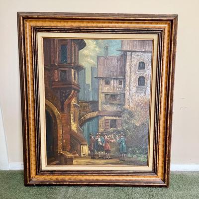 Framed Oil on Canvas