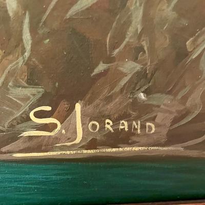 Large Oil on Canvas Old Mill Signed S Jorand