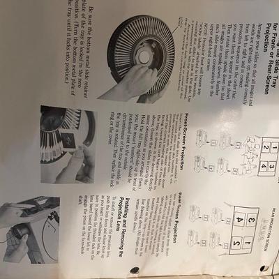 2 vintage slide projector with extras