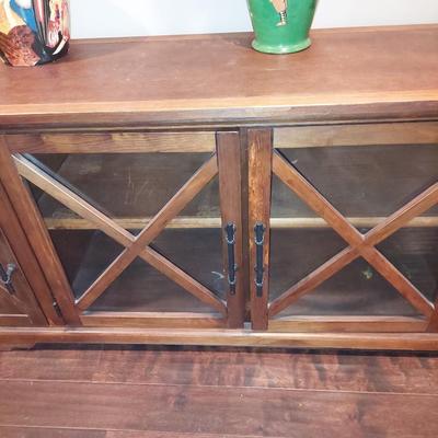 Farm house solid wood media center