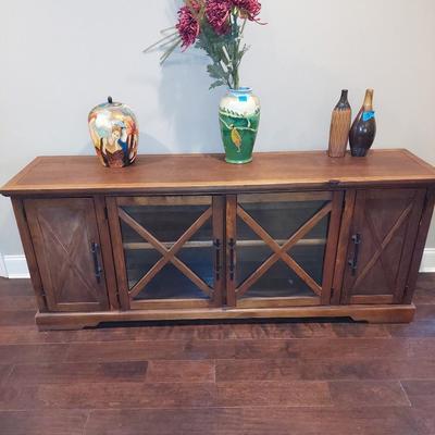 Farm house solid wood media center
