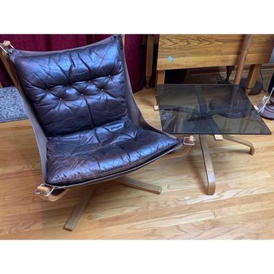 MCM Falcon Chair w/Side Table Sigurd Ressel Mobler