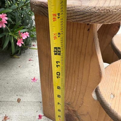 Vintage Wood Stands and Stool