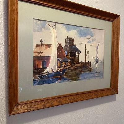 Original Framed & Signed Watercolor (See Description)