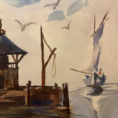 Original Framed & Signed Watercolor (See Description)