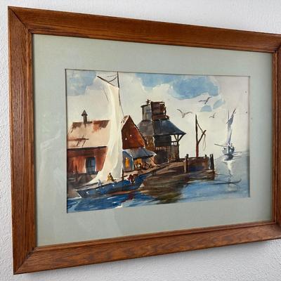 Original Framed & Signed Watercolor (See Description)