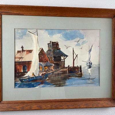 Original Framed & Signed Watercolor (See Description)