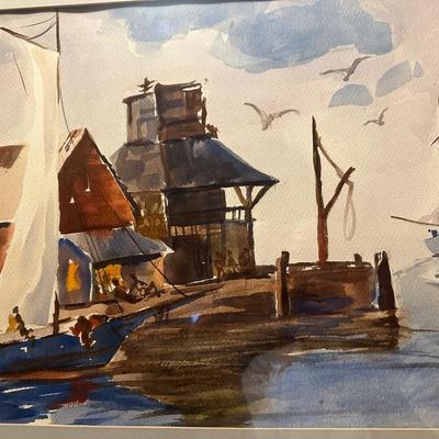 Original Framed & Signed Watercolor (See Description)