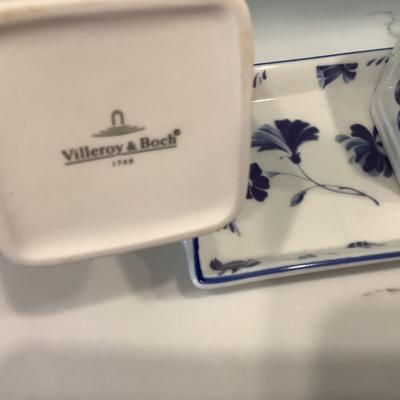 Villeroy & Boch Cottage Charm Country Collection Jelly Jars and Tray Set