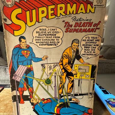 Silver 10 cent Era Superman "The death of Superman" Jan no. 118