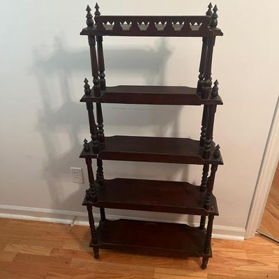 Five Tier Victorian Style Mahogany Etagere (GB-MG)