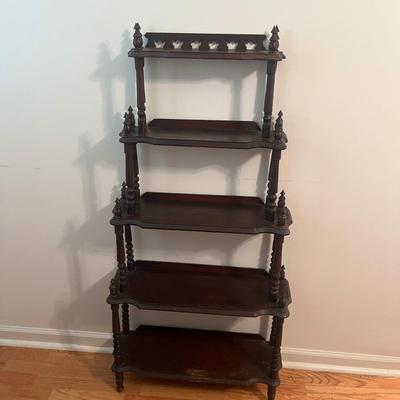 Five Tier Victorian Style Mahogany Etagere (GB-MG)