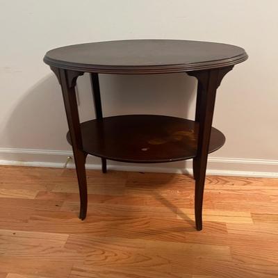 Oval Two Tier Accent Table (GB-MG)