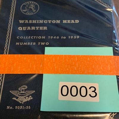 Washington Quarters Silver Coin Lot In Whitman Collectors Books