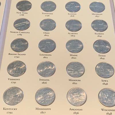 Clean State Quarters Collection In Collector Book