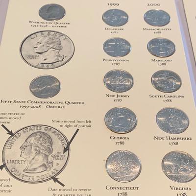 Clean State Quarters Collection In Collector Book